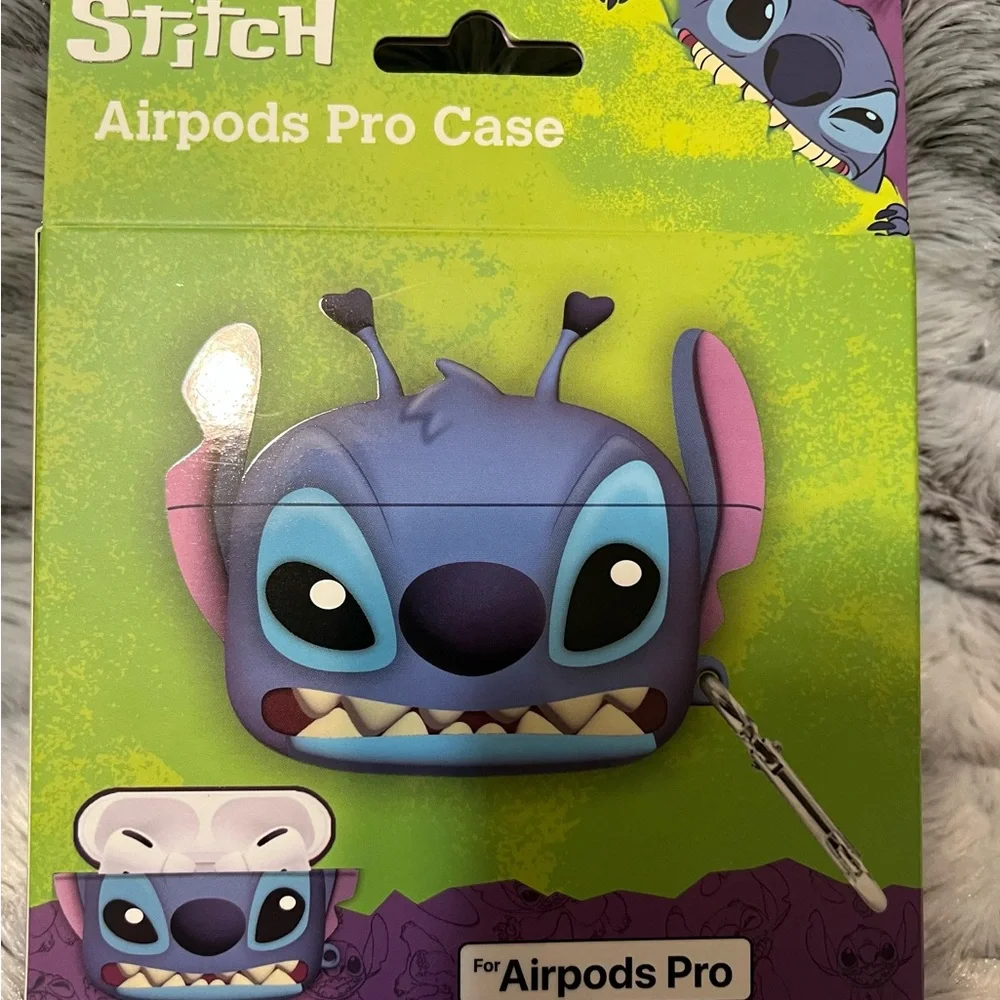 Disney Stitch Blue AirPods Pro Case New Good stocking stuffer